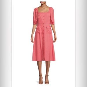 BCBGMAXAZARIA Buttoned Dress